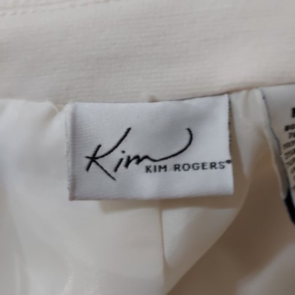 Kim Rogers Atlas Ivory Fully Lined Blazer Size M NWT - Picture 6 of 9
